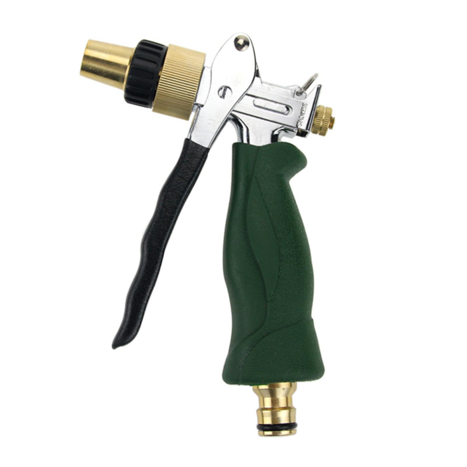 

Metal Garden Hose Nozzle Adjustable Spray Water Gun for Car Washing Plant Watering and Outdoor Cleaning with Ergonomic Handle One Size