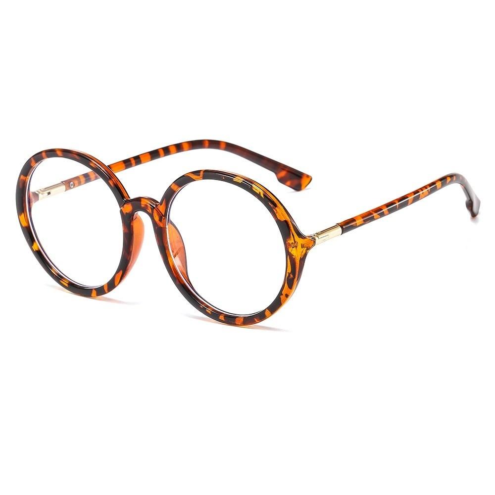 Eye Protection Eyeglasses Round Frame Women Glasses Vintage Anti-Blue Light Glasses  Women