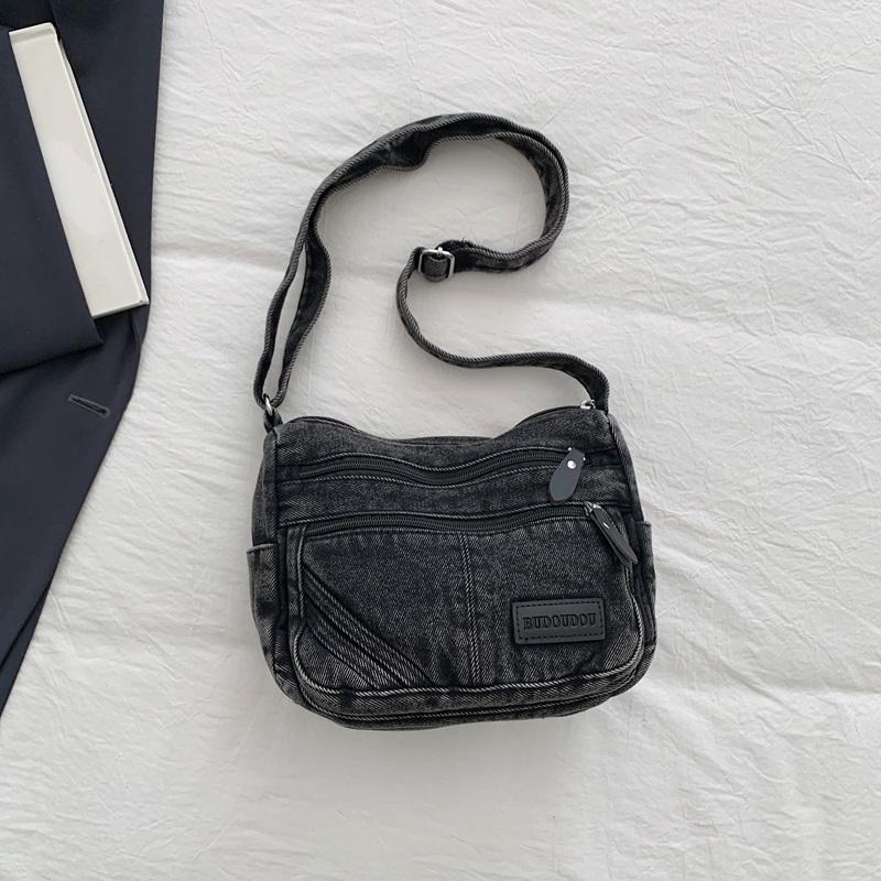 Borsa in Denim da Donna a Spalla per Pendolari Borsa a Tracolla di Grande Capacità