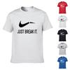 It Just Break Tshirt Men Streetwear Funny Summer Cotton Print Shirt Tops Tee