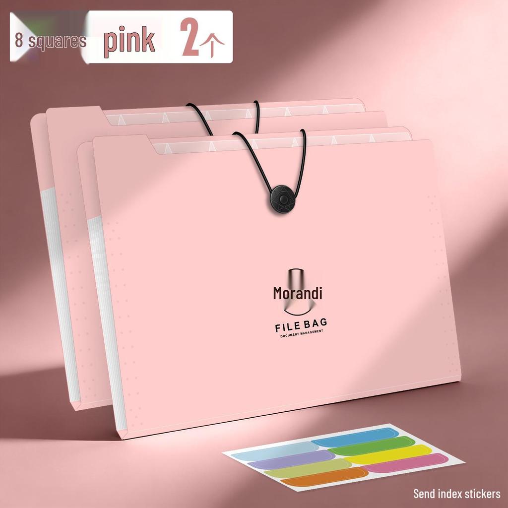 5065 Multi-layer A4 File Folder for Primary School Students - Large Capacity Transparent Accordion Bag