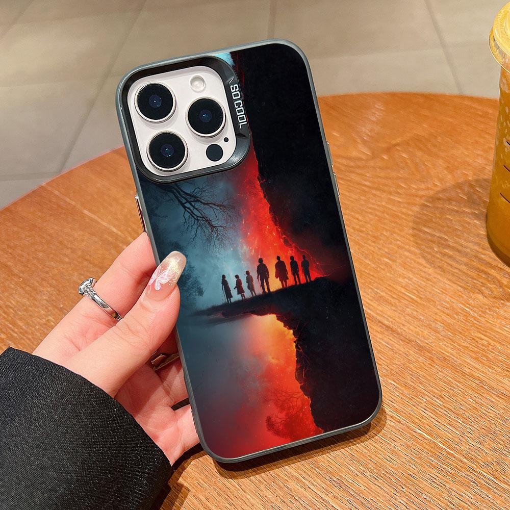 S-StrangerS T-Things Phone Case for Apple iPhone 17 Air 16 16e 15 14 Plus 13 12 11 Pro Max X Xs XR 8 Matte Hard Cover