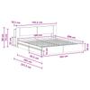 Bed Frame with Storage Space Grey Sonoma 180 x 200 cm Particleboard