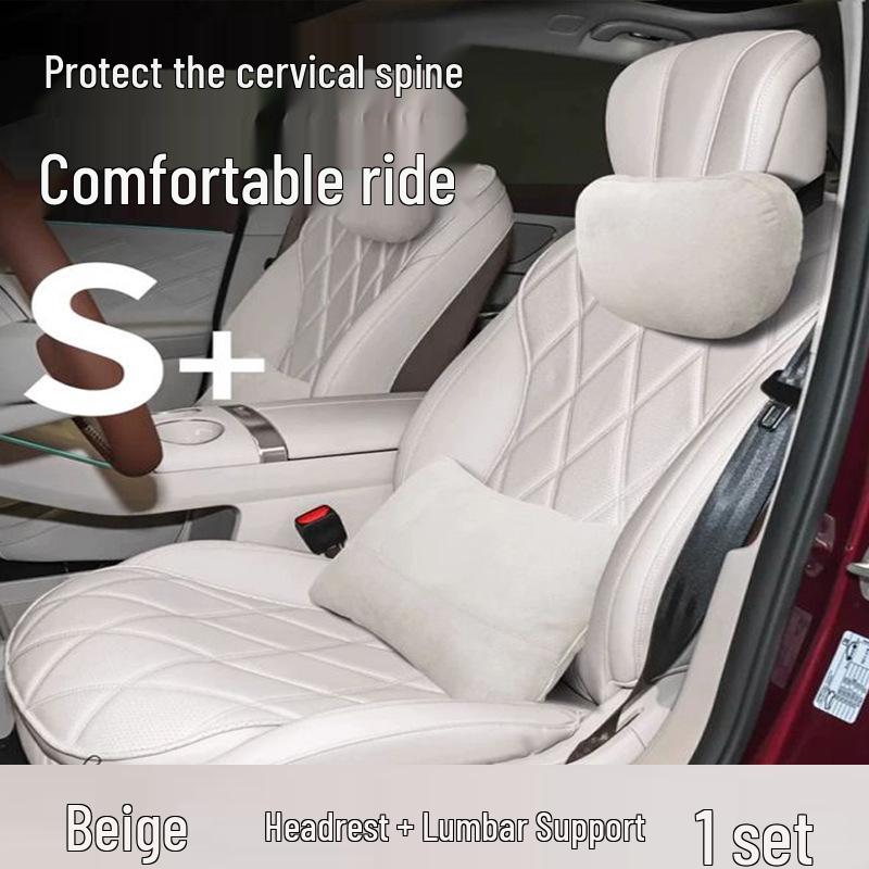 AITO M7 Car Seat Headrest & Lumbar Support Cushion Set
