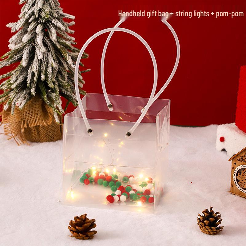 Christmas Eve Apple Gift Box - Empty Decorative Holiday Packaging