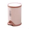 Trash Can, Soft Close Foot Pedal, Odor Control Lid, Kitchen, Bathroom, Office 11L Gray White