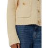 Tommy Hilfiger Solid Color Single-Breasted Long Sleeve Knit Sweater Women sweater Beige WW0WW44473-AEX