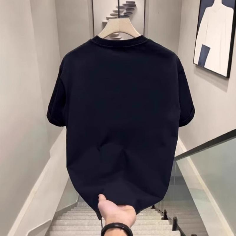 Men's Short-Sleeve Summer New Casual Printed Cotton T-Shirt Top