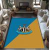 Tappeto in Velluto di Cristallo con Stampa di Calcio del Newcastle United, Comodo Assorbente d'Acqua Antiscivolo Tappeto per Pavimento Interno