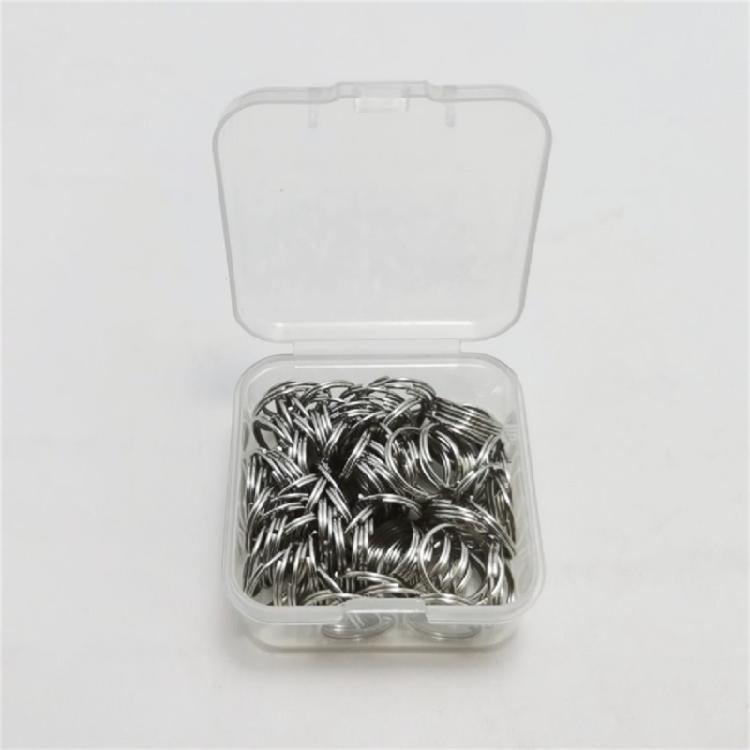 100 Pieces 12MM Keyring Connectors Iron Split Rings Suitable for Jewelry Making and Projects