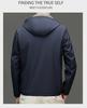 Men's Double-Sided Mulberry Silk Jacket - Hooded, Loose Fit, Business Casual, Spring/Autumn Outerwear