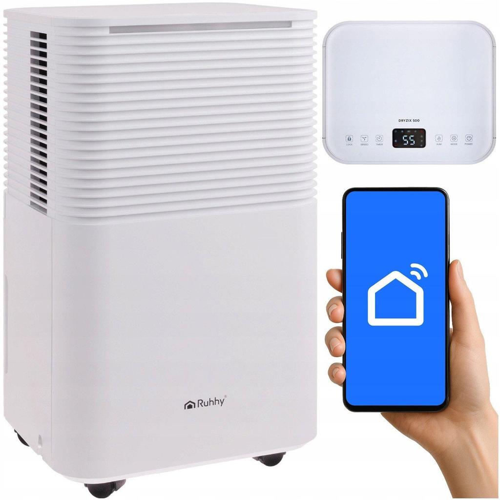 Ruhhy dryzix 500 dehumidifier 12L/day 2L tank White