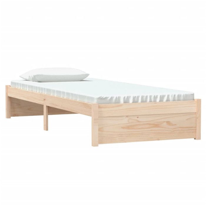 VidaXL Bed Frames Solid Wood 75x190 Cm Small Single 814909