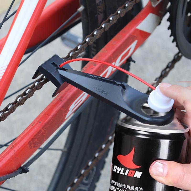 Oiling Diverters for Gas Chain Motorcycle Chain Cleaning Maintenance Chains Wax Gear Spray Oiler Cleaning Accessory 1/2sets