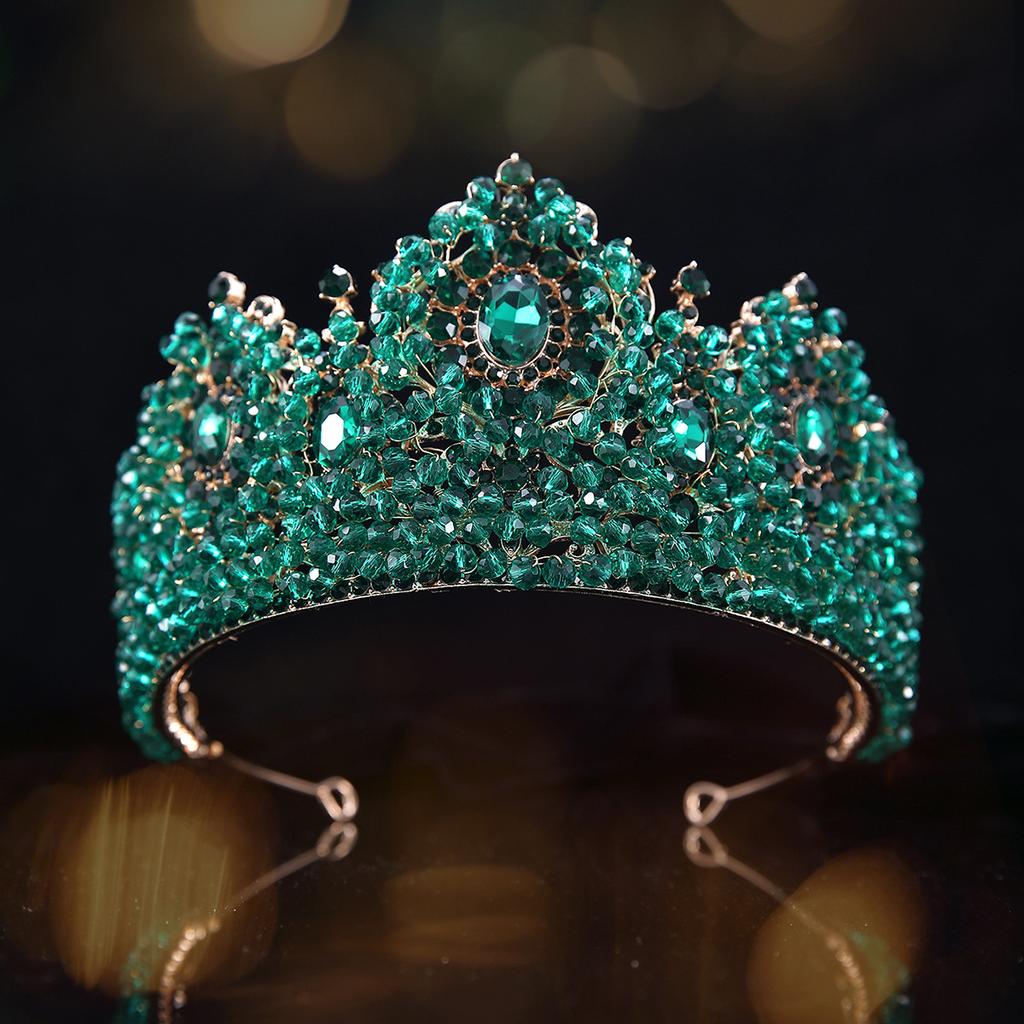 Princess Crowns for Wedding Bride Headdress Queen Crystal Bridal Tiara Crown Quinceanera Women Diadem Prom Hair Jewelry