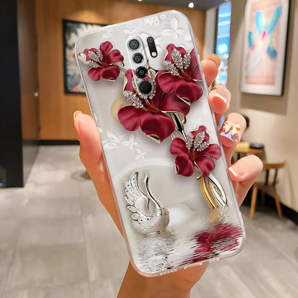 Phone Case For Xiaomi Redmi 9 Cute Panda Phone Cover For Redmi 9 Prime Redmi9 Cases Funda Soft Silicone Protective Back Cover