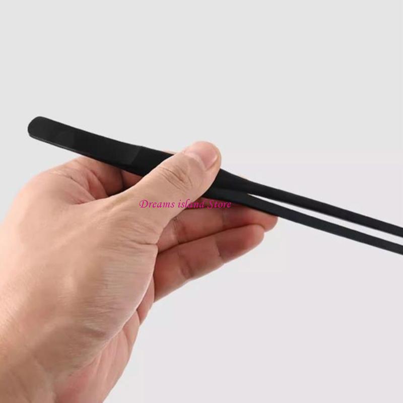 Quality Aquatic Tweezers Set 27cm Steel Straight & Curved for Aquarium Planting and Reptiles Feeding Cleaning Tool HX6C