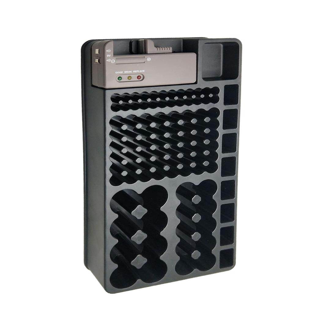 C D AA Battery Storage Box 98 Compartment Battery Storage Case Container Organiser for Home and Office Use