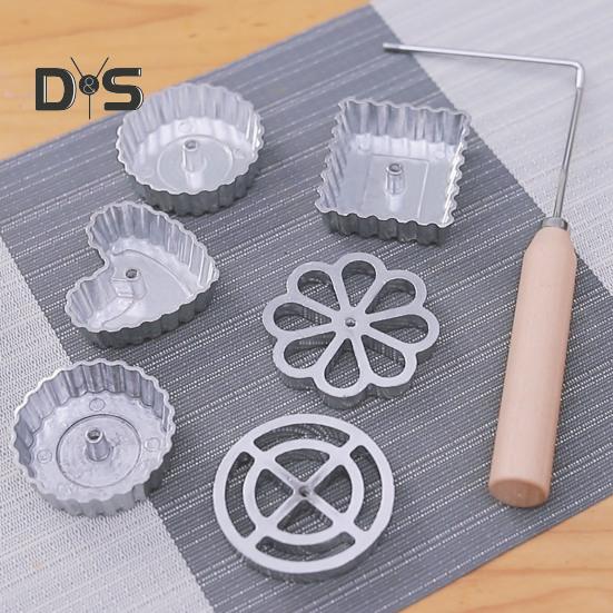 Flower 7Pcs/Set Beautiful Shape Rosette Mold Reliable Anti Corrosion Metal Frying Timbale Mold Kitchen Tools