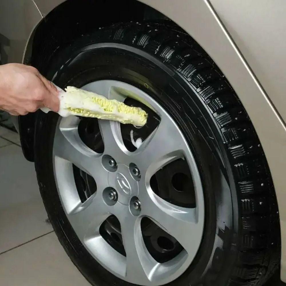 1Pcs Bicycle Dirt Pit Sponge Brush With Handle Wheel Cleaning Brush  Auto Cleaning Tool