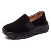 Fashion Autumn Women's Platform Shoes Suede Leather Thick Sole Loafer Shoes Slip On Sneakers Women Casual Running Shoes WSH4374