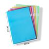 30 PCS A4 Clear Plastic Folders 6 Assorted Colors Plastic Document Sleeves File Folders for Office School Home Organization