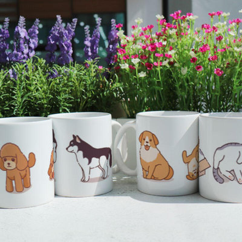 pa335-Design Mug 4p-Cats and Dogs