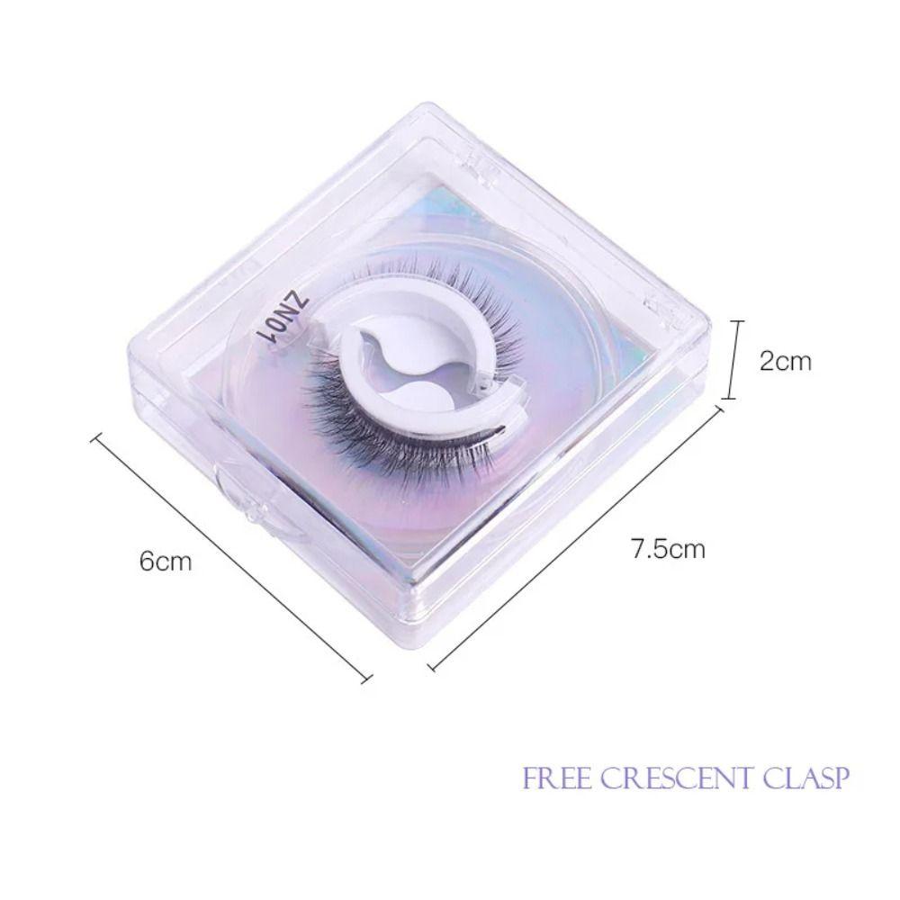 1/Pairs 3 Seconds To Wear 3D Mink Lashes Natural Faux Mink Eyelashes Self-adhesive False Eyelashes