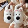 Warm Winter Cartoon Cotton Slippers for Men and Women - Heel Cover, Anti-slip, Suitable for Outdoor Wear