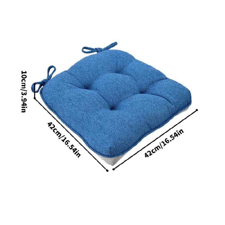 Thick Square Chair Cushion Features Nonslip Base Ideal For Home Offices And Restaurant Seatings