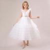 Girls Princess Tulle Dress Sleeveless Formal Gown Wedding Birthday Party