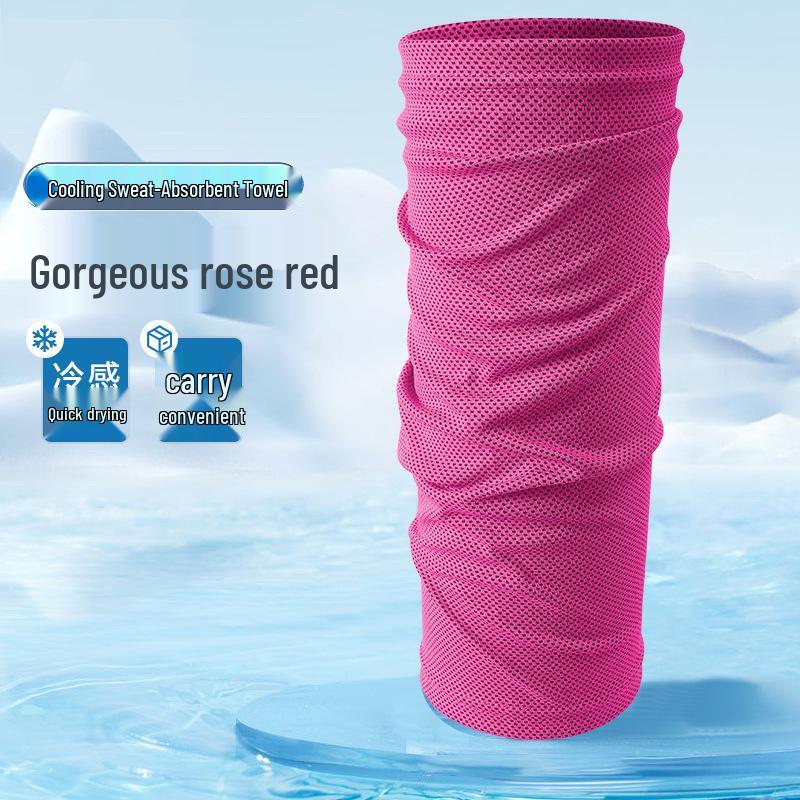 Ice-Feeling Breathable Sports Wristband: Sweat-Absorbing and Wiping for Men & Women - Perfect for Running, Fitness, Basketball, and Badminton.