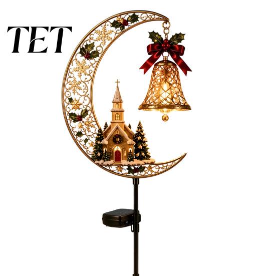 Decorative Pathway Lighting for Patios Solar Christmas Yard Stakes Light, Nutcracker Soldier/Angel/Red Bird/Snowman Outdoor Garden Lamp, Gift