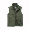 Men's Casual Outdoor Stand Collar Fishing Vest - Large Size, Spring/Autumn, Logo Print