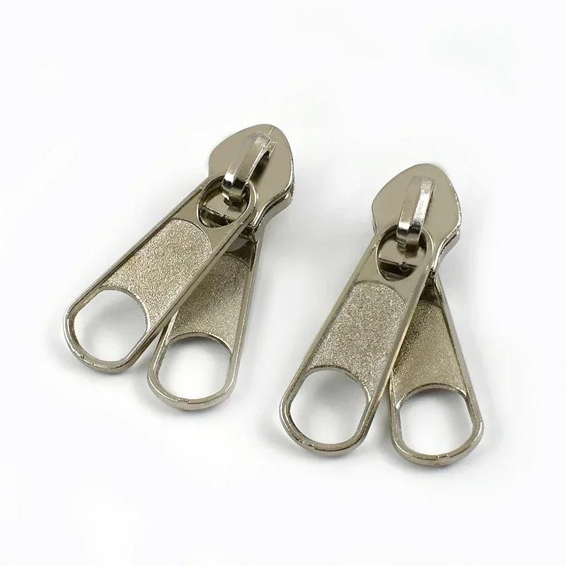 5-30Pcs Meetee 5# Nylon Zipper Puller Down Jackets Bags Zippers Sliders Garment Zips Head Repair Kits DIY Sewing Accessories