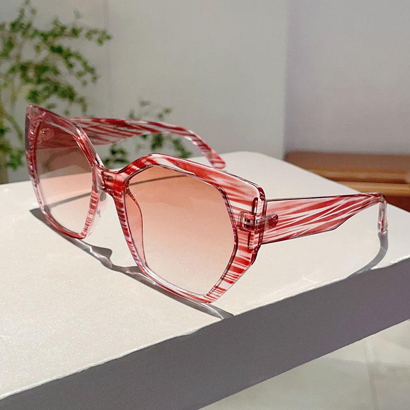 Polygon Design Black Shades Ins Brand Gradient Ladies Sunglasses New In Women Fashion Sun Glasses for Driving Beach