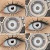 COD EYESHARE RAVEN BLACK Cosplay Contact Lenses Blood-red Halloween Eye Makeup Lens White/Black Crazy Cosplay Softlens