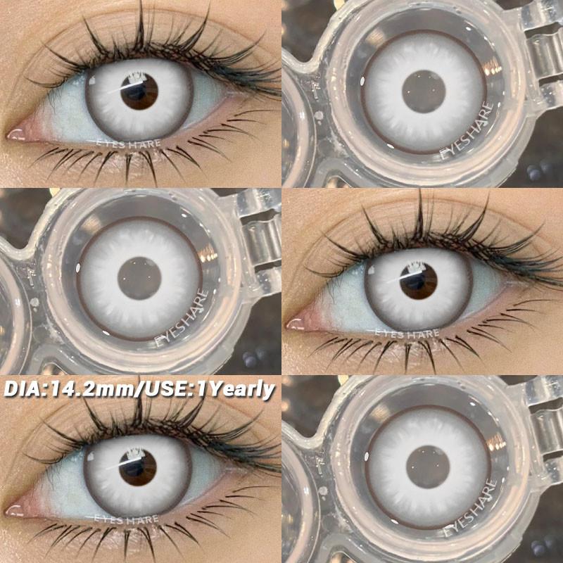 COD EYESHARE RAVEN BLACK Cosplay Contact Lenses Blood-red Halloween Eye Makeup Lens White/Black Crazy Cosplay Softlens