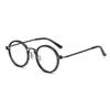 Fashion Alloy Optical Glasses Frame Men Anti Blue Light Clear Lens Vintage Metal Frame Myopia Eyewear