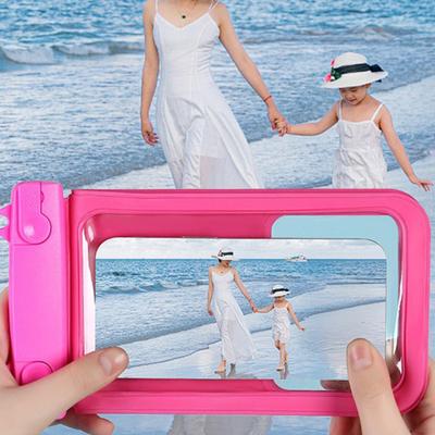 Waterproof Cell Phone Pouch Clear Underwater Phone Holder Protector Universal Mobile Phone Dry Bag with Neck Lanyard for Beach Swimming Pool