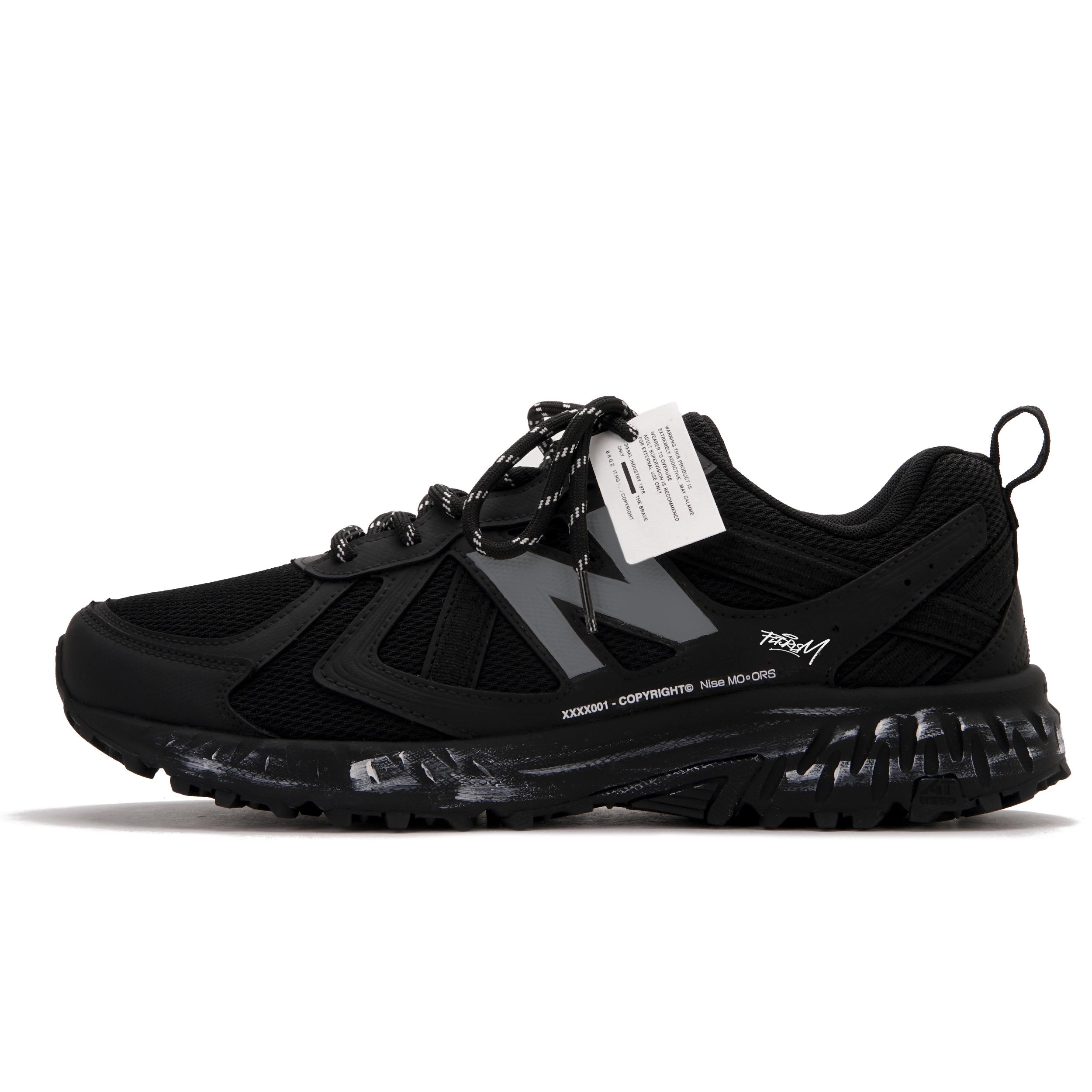 New Balance NB 410 V5 Low top Running Shoes Unisex Black Gray MT410CK5(Team645-2.0AXX) 38.5