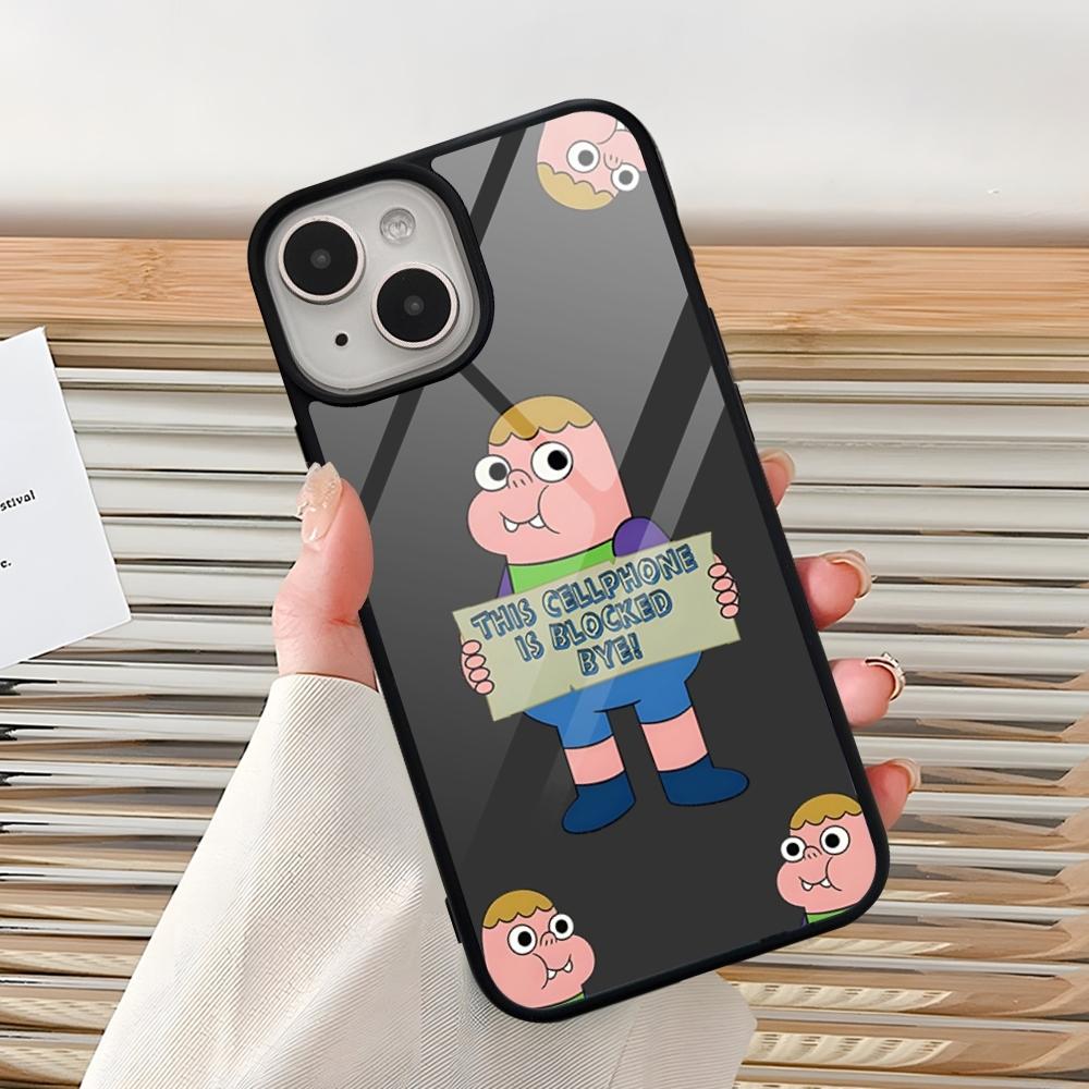 C-Clarences Cartoon Cute Phone Case For Iphone 15 Pro Max 14 12 11 13 Mini 16 8 7 Plus X Xs XR PC+TPU Design Back Cover iphone 15ProMax