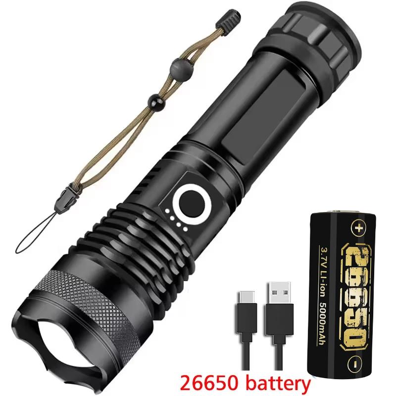 XIWANGFIRE AL B632D LED Flashlight – 2000LM Telescopic Zoom Torch w/ Window Breaker for Outdoor Survival Camping & Emergency