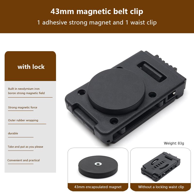 Clip magnetic cu ventuză pentru curea de 43 mm, șuruburi pentru feronerie, depozitare, ventuză magnetică portabilă, cataramă ajustabilă pentru curea, accesoriu pentru scule electrice