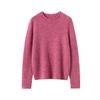 100% Cashmere Women's Round Neck Knit Sweater