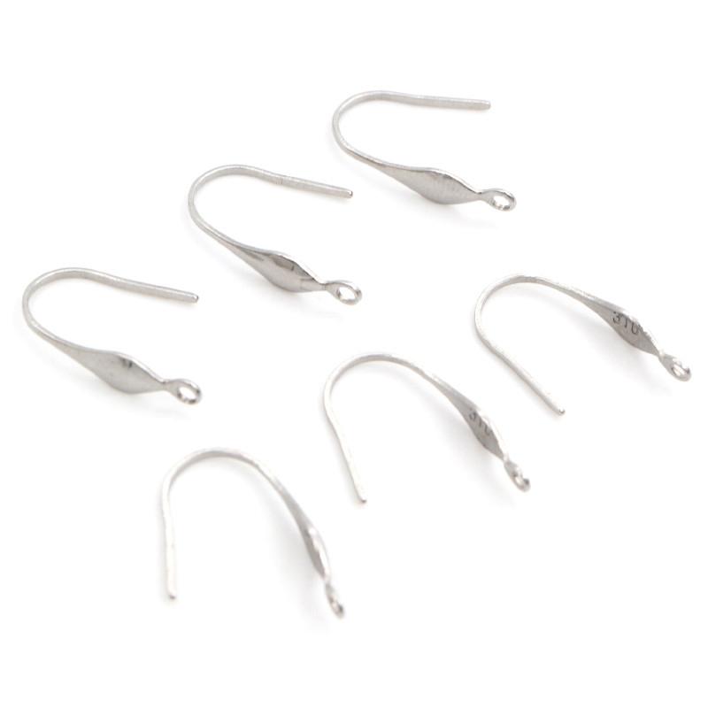 20*10mm 20pcs/Lot 316 Stainless Steel Gold Plated High Quality Earring Hooks Wire Settings Base Settings Whole Sale