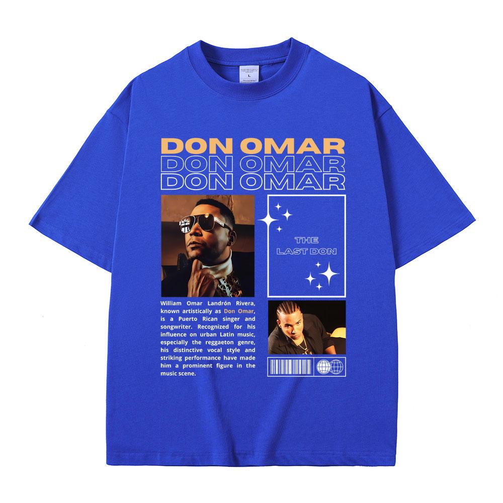 Rare Singer Don Omar The Last Don Graphic T-shirts Men Women Hip Hop Vintage Oversized Tshirt Male Fashion Casual Cotton T Shirt