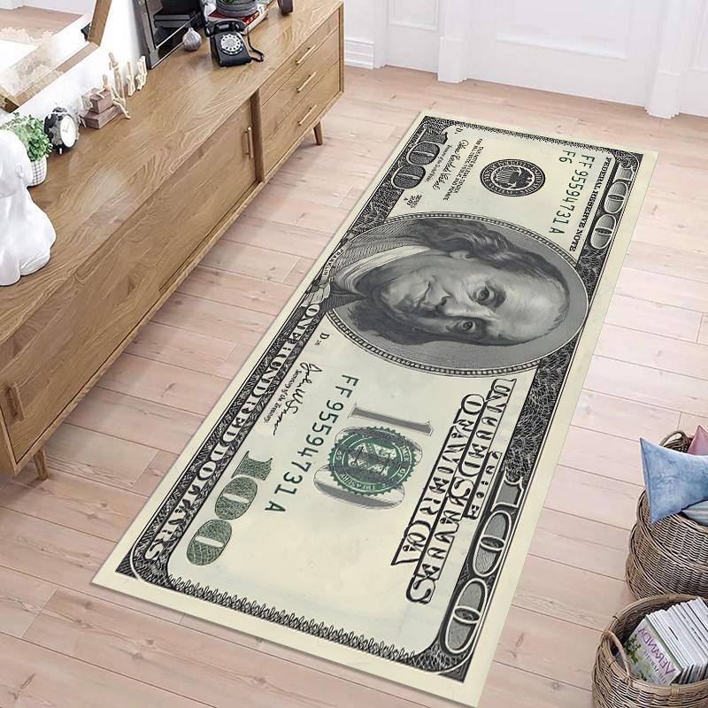 

Коврик-дорожка с рисунком долларовых банкнот для прихожей, ковер, коврик, узор валюты США, домашний декор, напольные ковры для гостиной, спальни, офиса 40X120CM