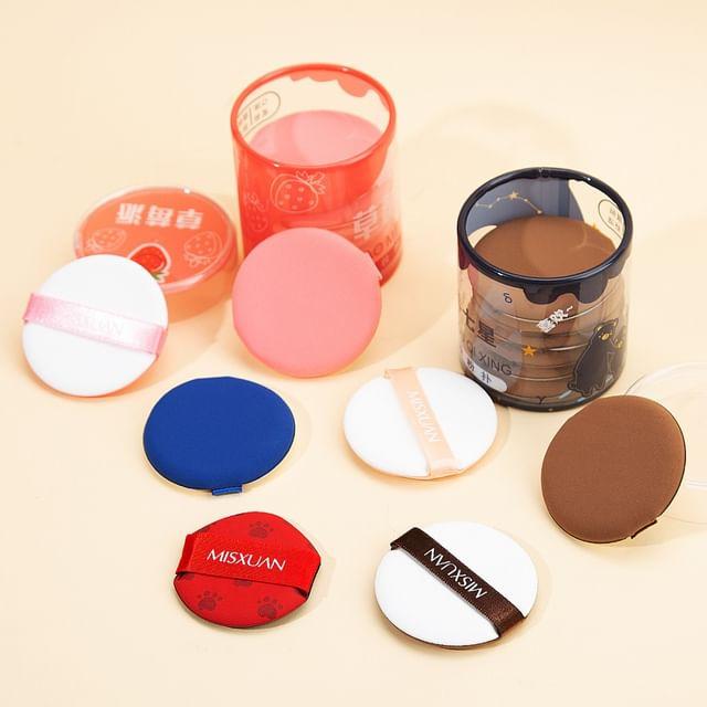 ZOREYA - Набор из 8 штук: Пуховка Set Of 8 - With Storage Box - Blue