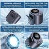 Clip On Car Fan Low Noise Cooling Fan With LED Display Portable Mini Clip Fan for Camping Fishing Travel Outdoor Use